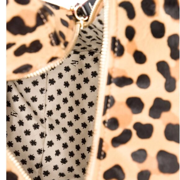 NWOT Frances Valentine Sabrina Satchel in Leopard Calf Hair RARE GORGEOUS! - Picture 7 of 7